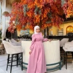 Pink Long-Sleeve Dress