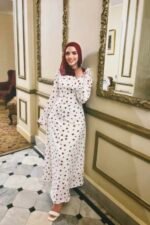 ⁦Heart print dress⁩ - الصورة ⁦4⁩