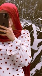 ⁦Heart print dress⁩ - الصورة ⁦3⁩