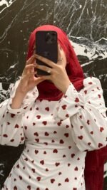 ⁦Heart print dress⁩ - الصورة ⁦2⁩
