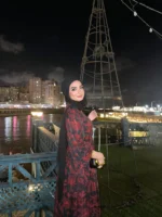 Red dress chiffon - Image 6