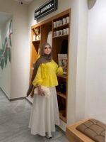 Yellow crinkle blouse 🌼